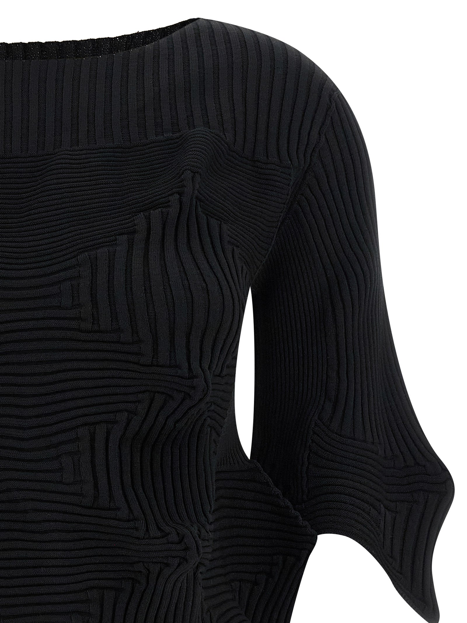 Black Polyester Blouse