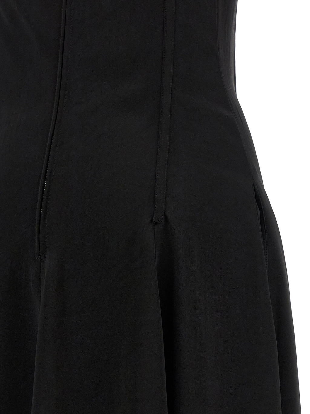 Black Acetate Long Dress