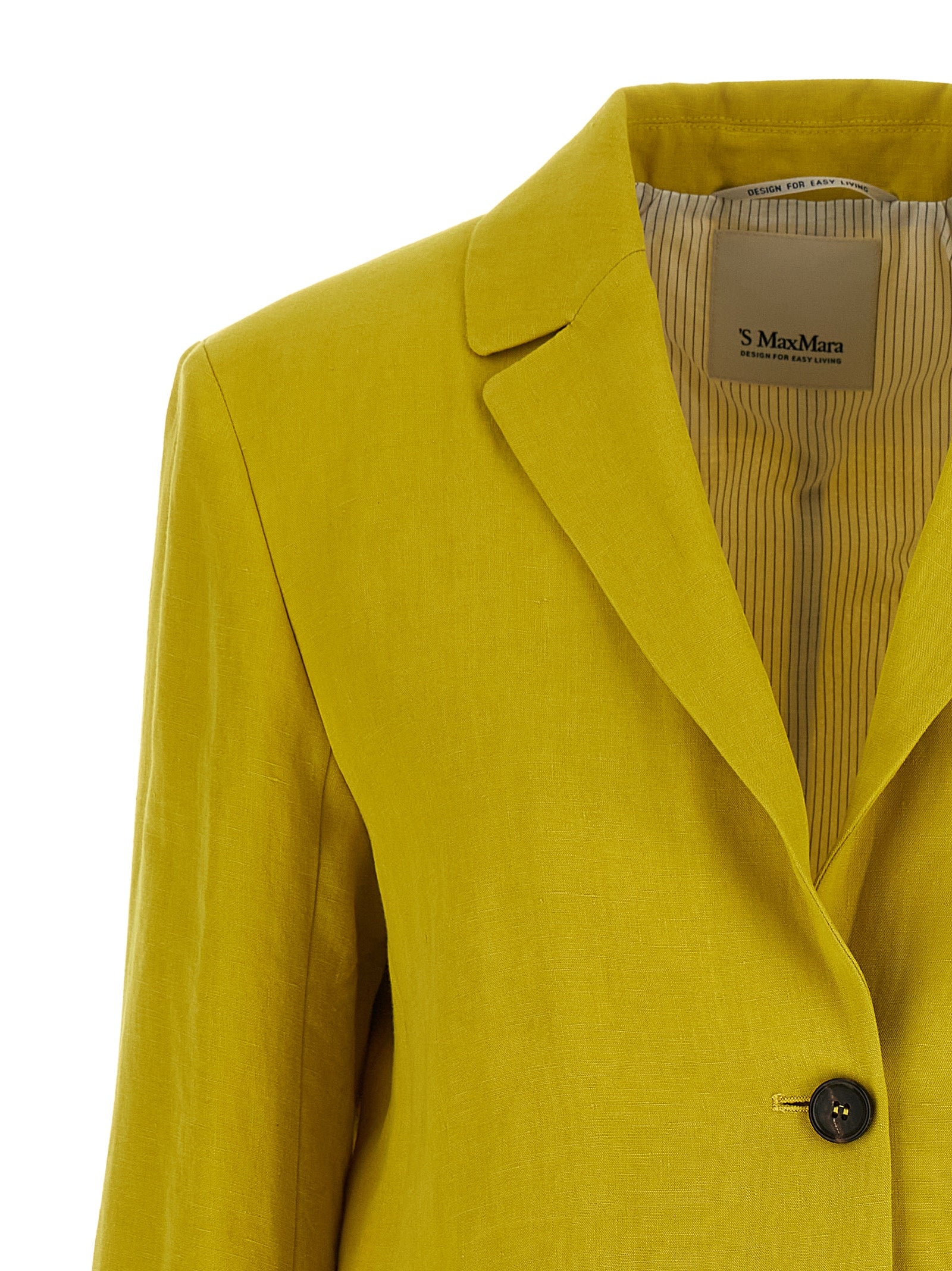 Bicolor Linen Blazer