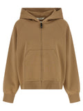 Beige Cotton Hoodie