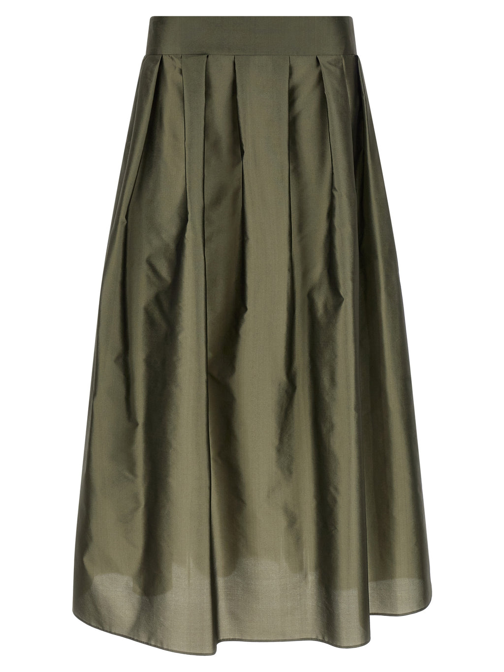 Bicolor Polyester Mini Skirt