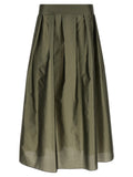 Bicolor Polyester Mini Skirt
