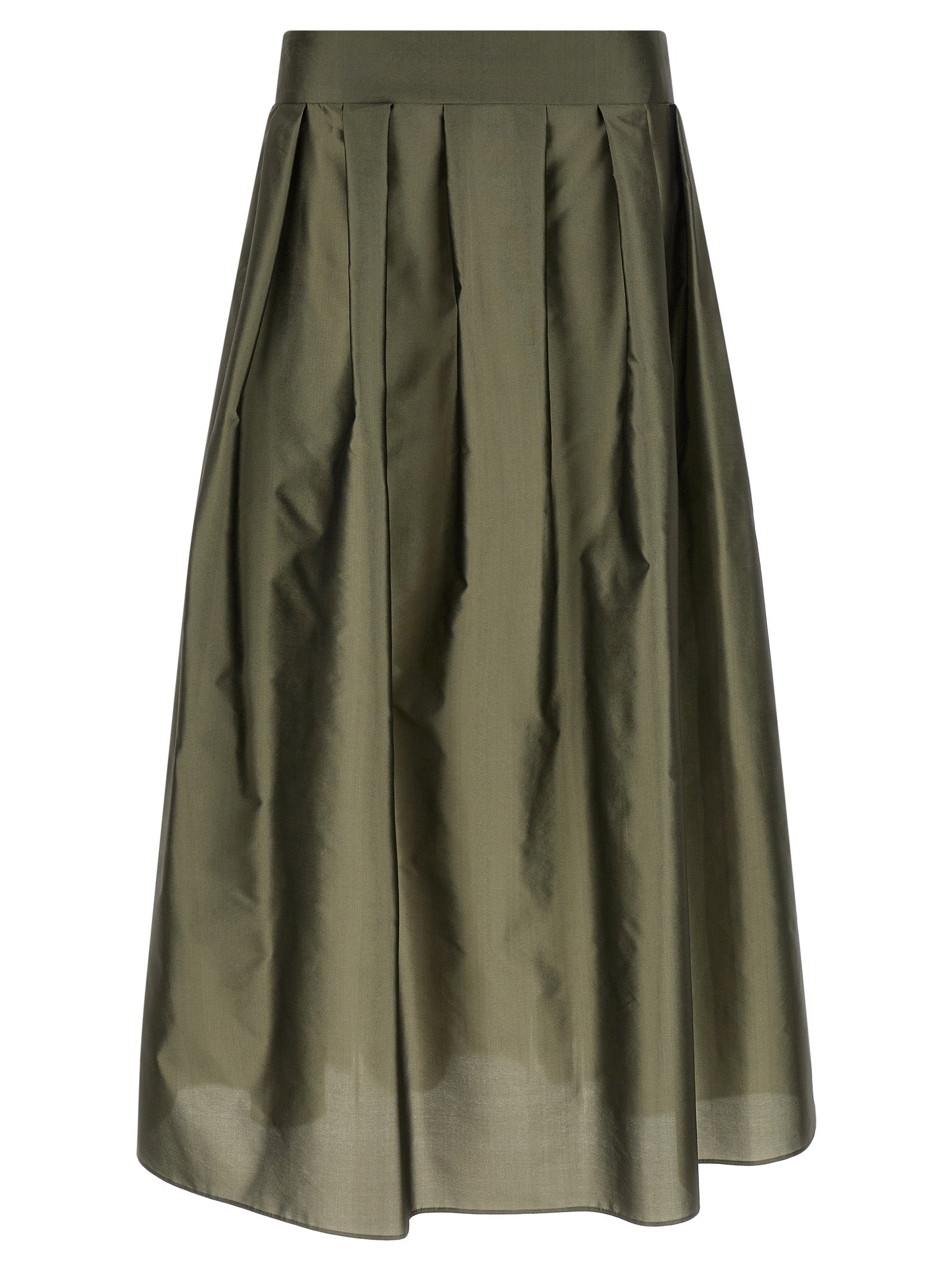 Bicolor Polyester Mini Skirt
