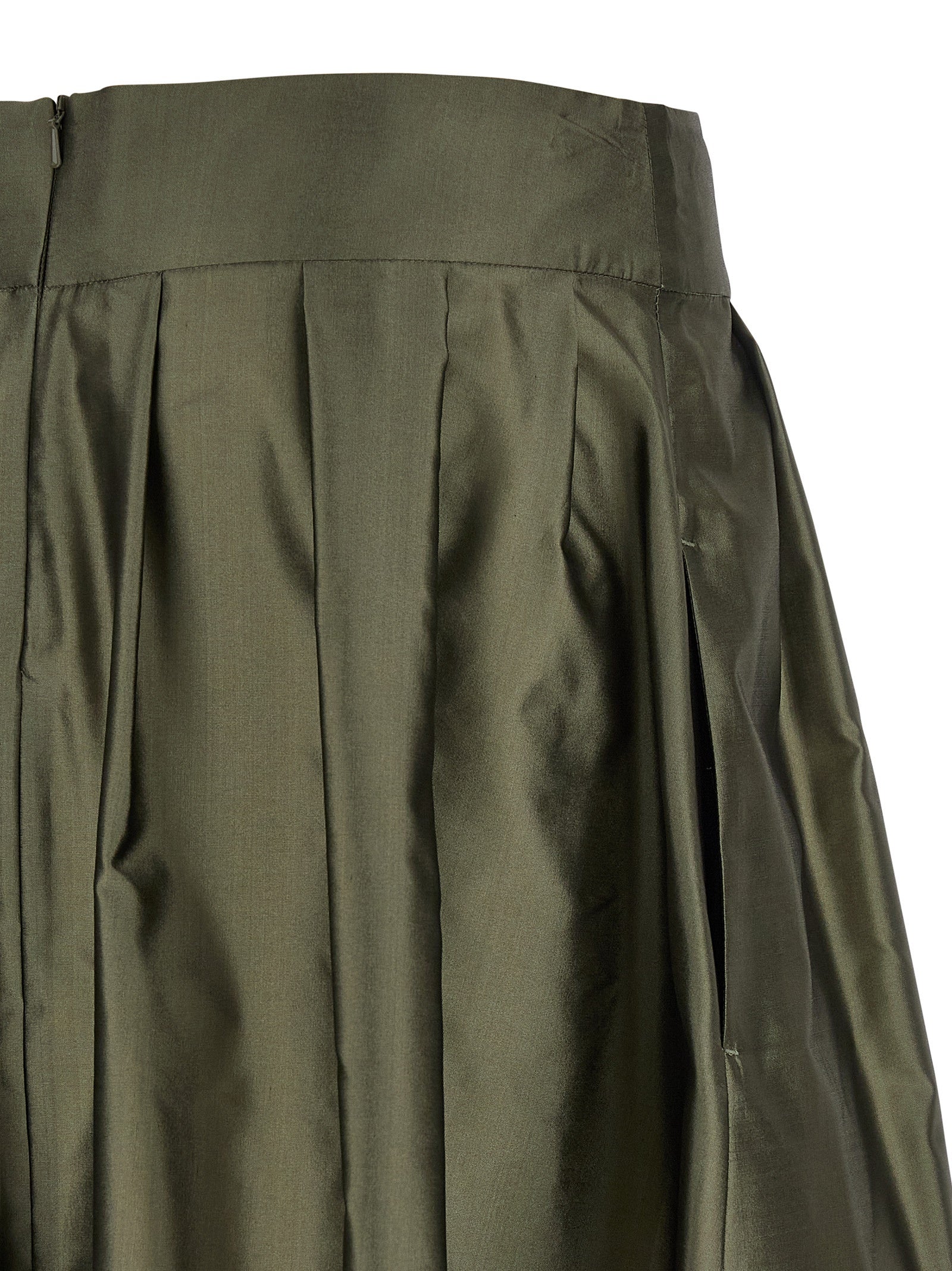 Bicolor Polyester Mini Skirt