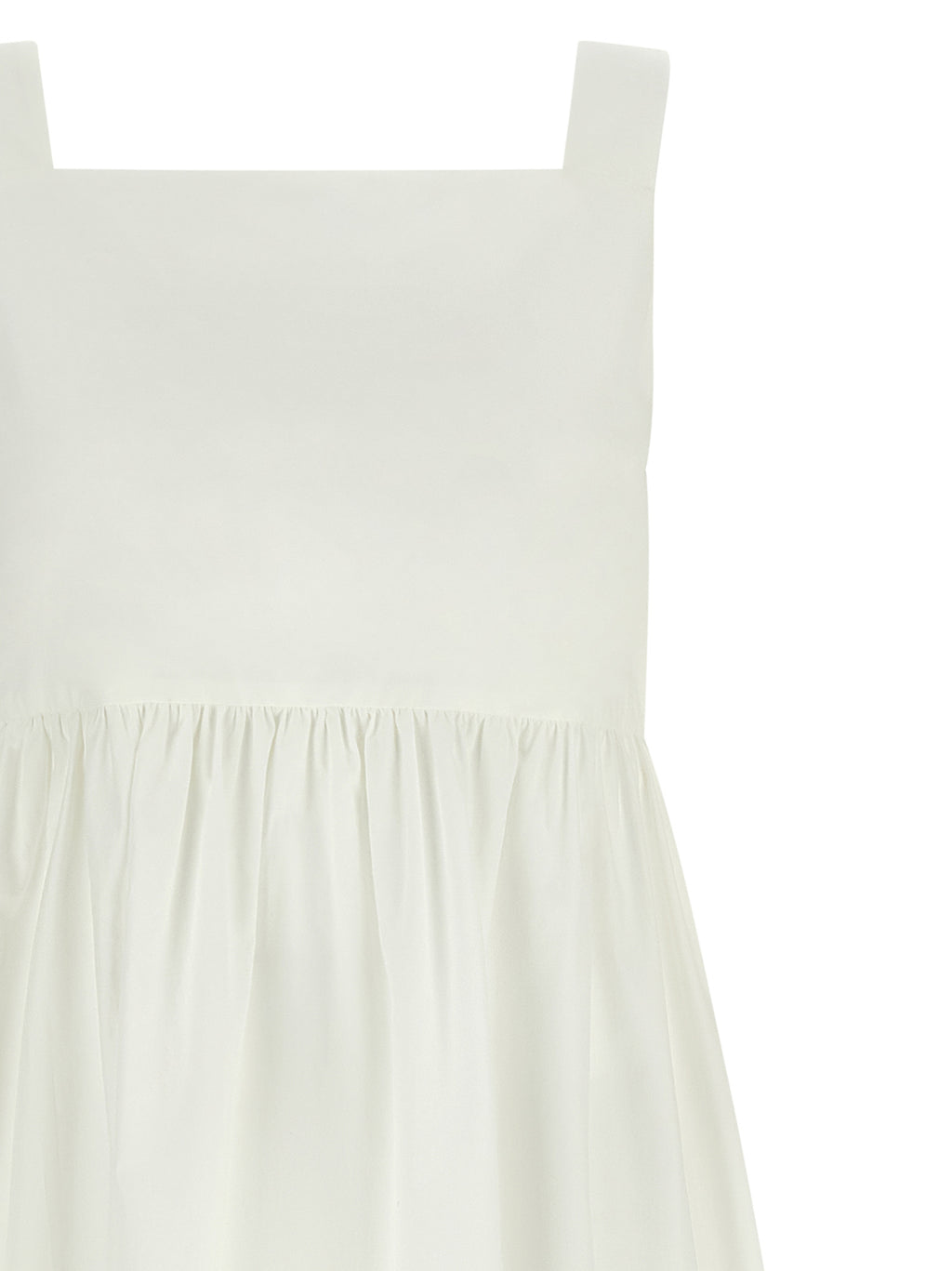 White Cotton Long Dress