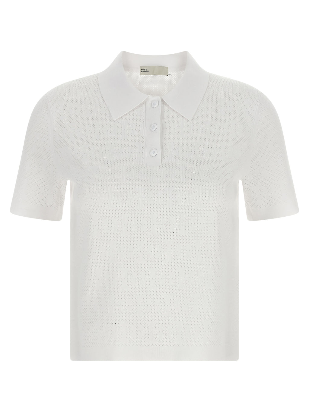 White Viscose Polo Shirt