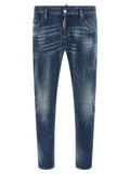 Blue Cotton Relaxed Fit Jeans