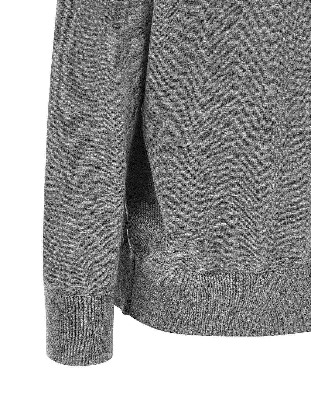 Gray Merino Wool Cardigan