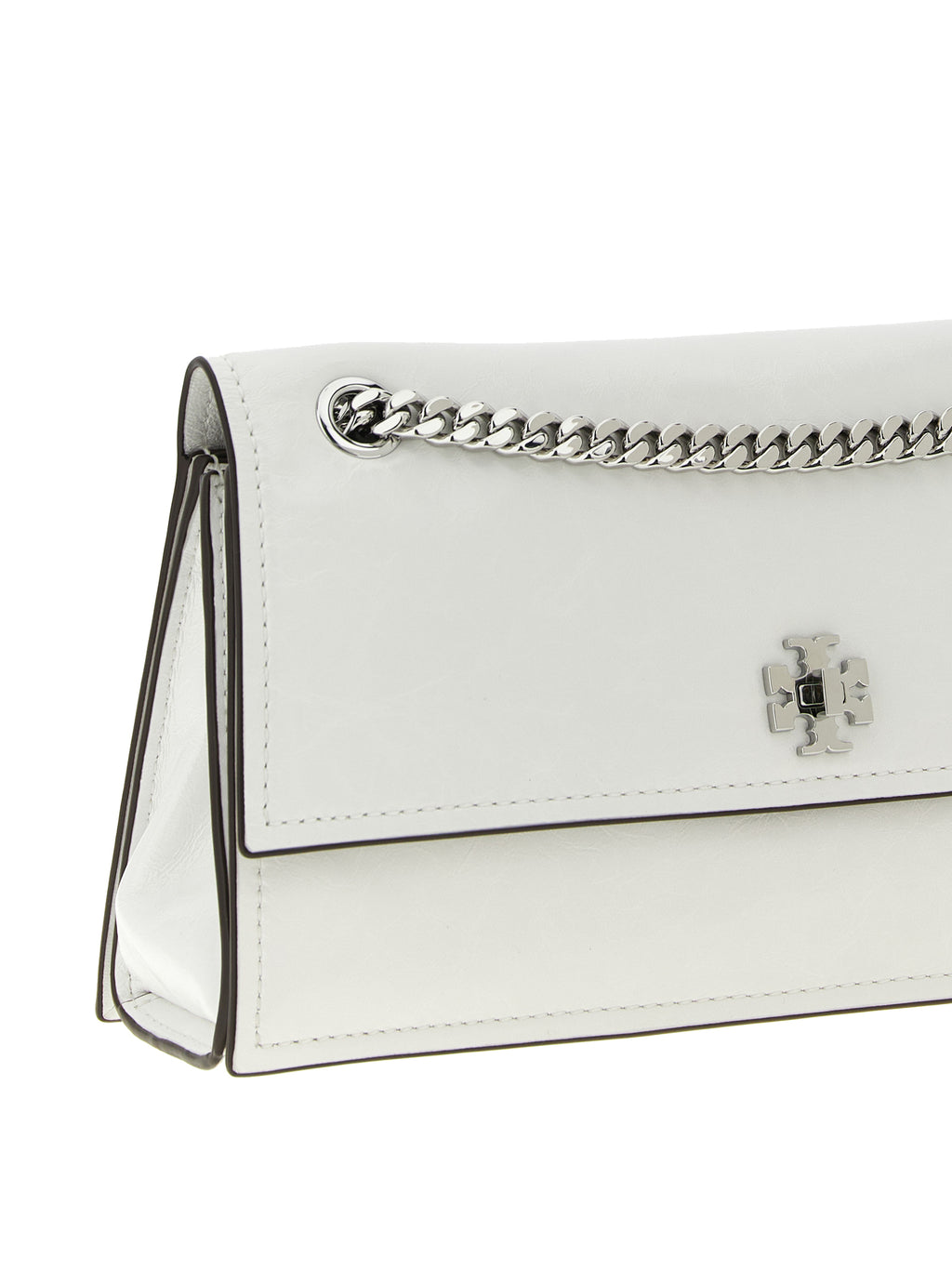 White Lamb Leather Shoulder Bag