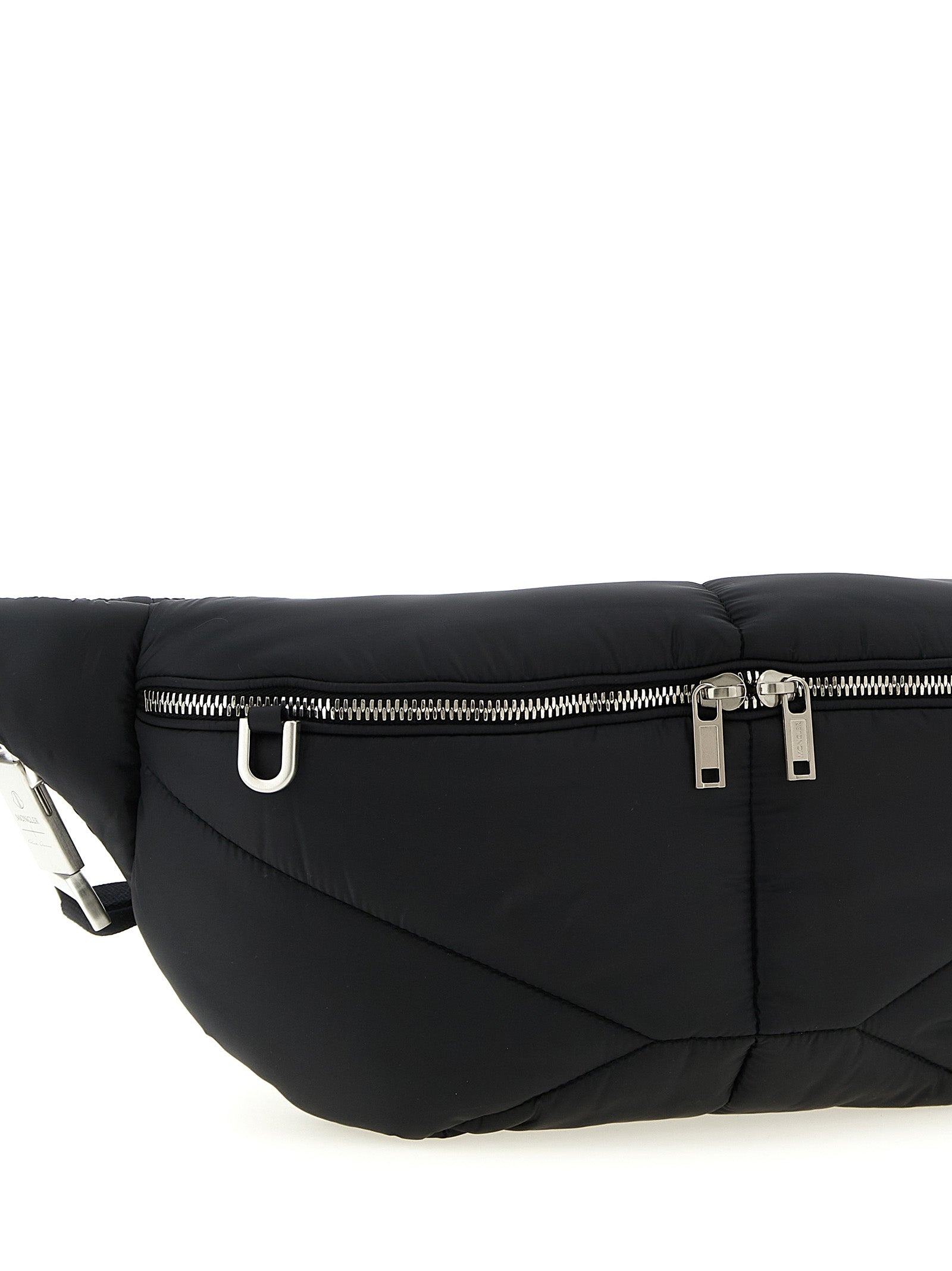 Black Polyester Crossbody Bag
