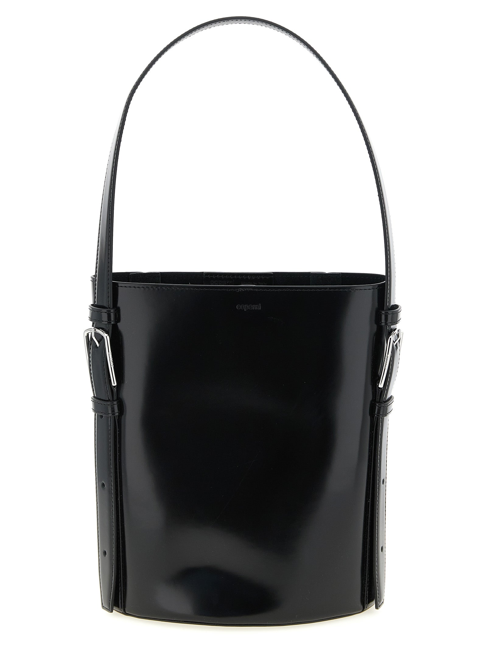 Black Cowhide Shoulder Bag