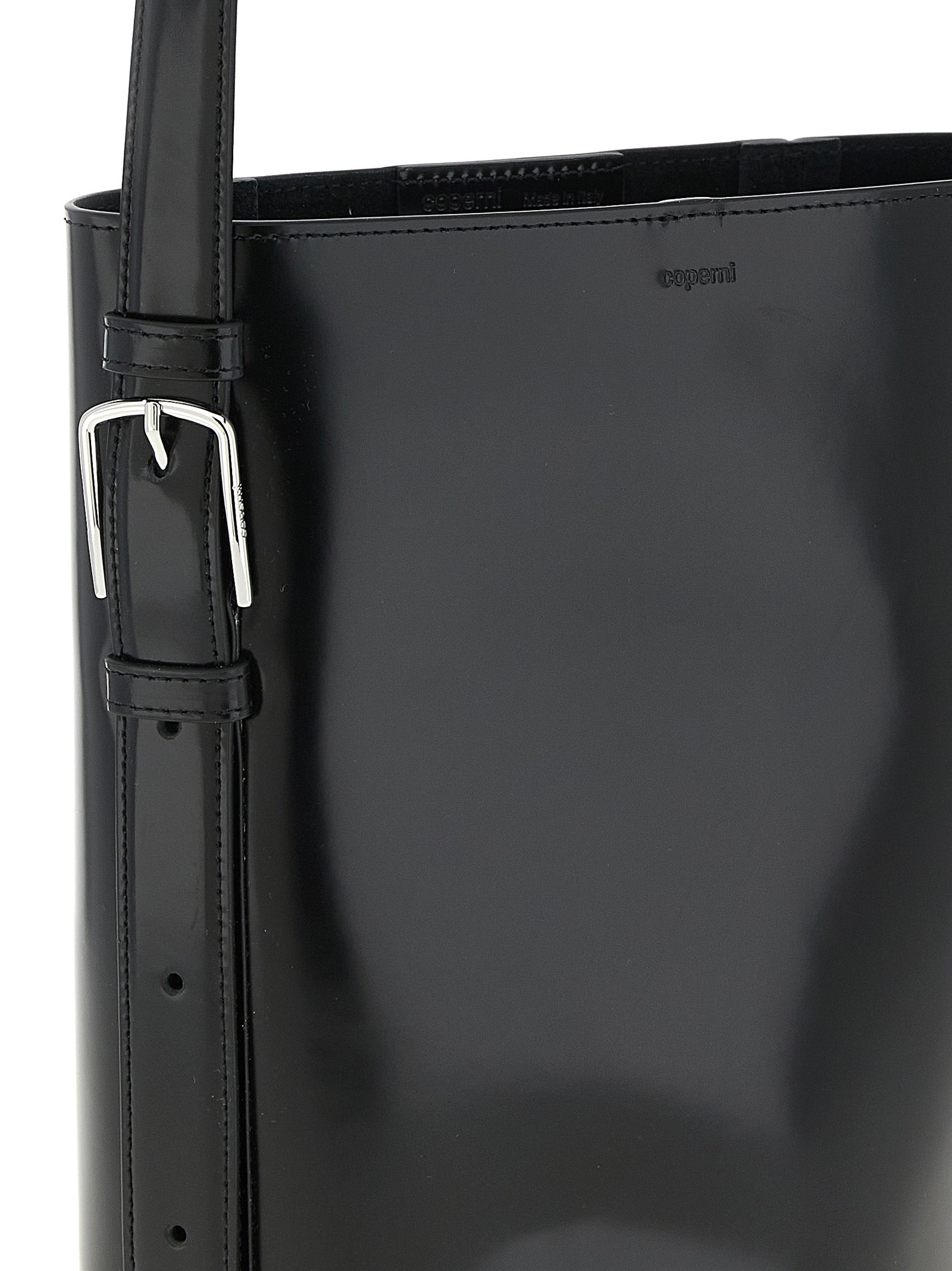 Black Cowhide Shoulder Bag