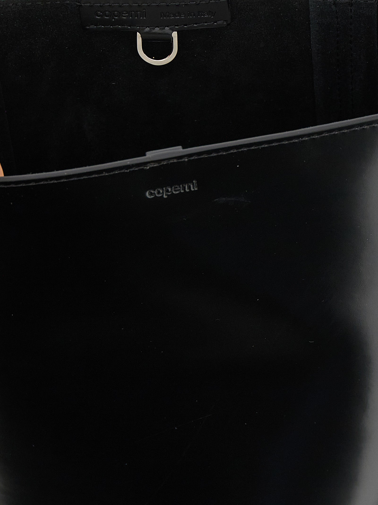 Black Cowhide Shoulder Bag