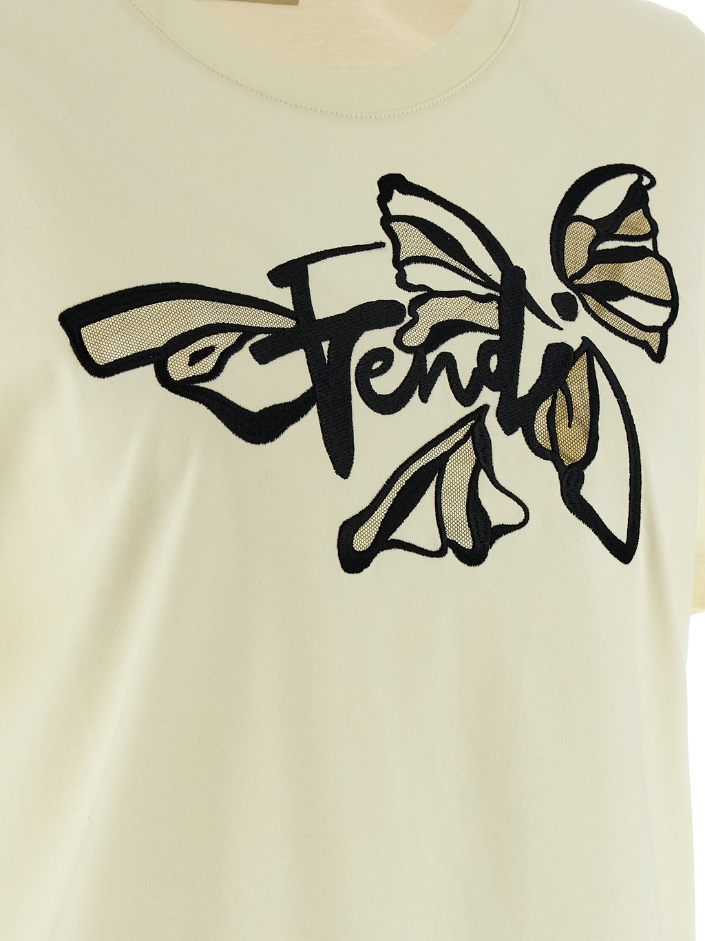 Beige Cotton T-Shirt