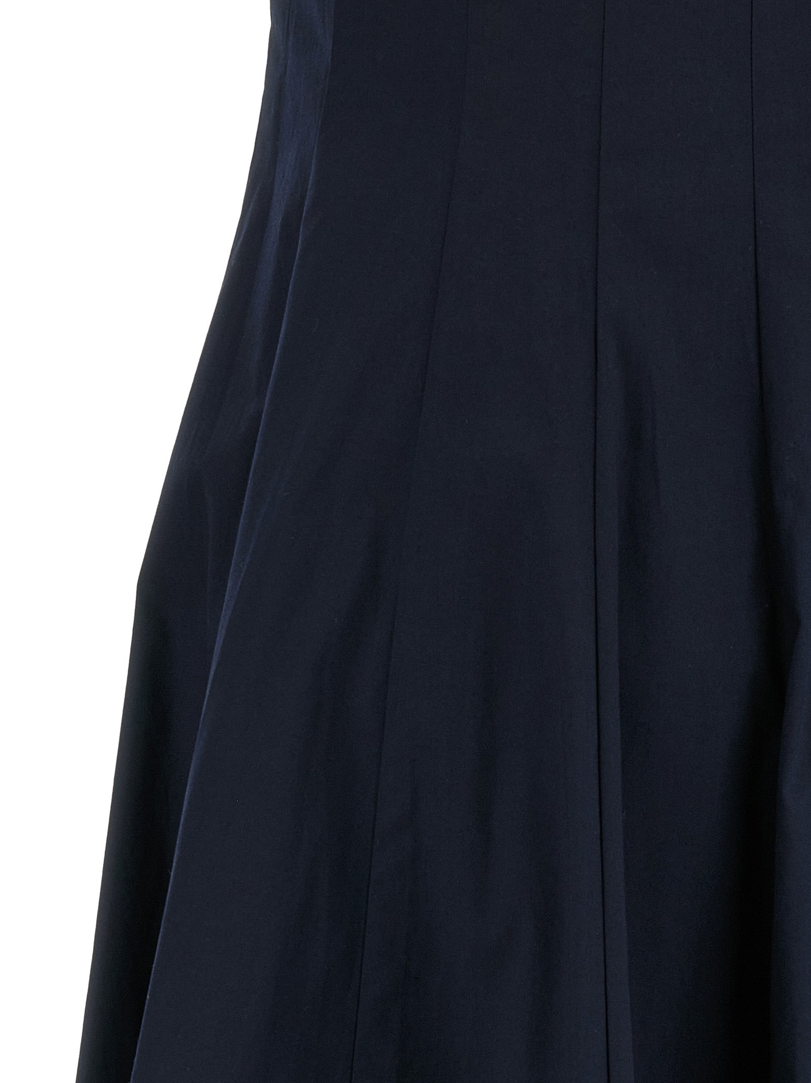 Blue Cotton Midi Dress