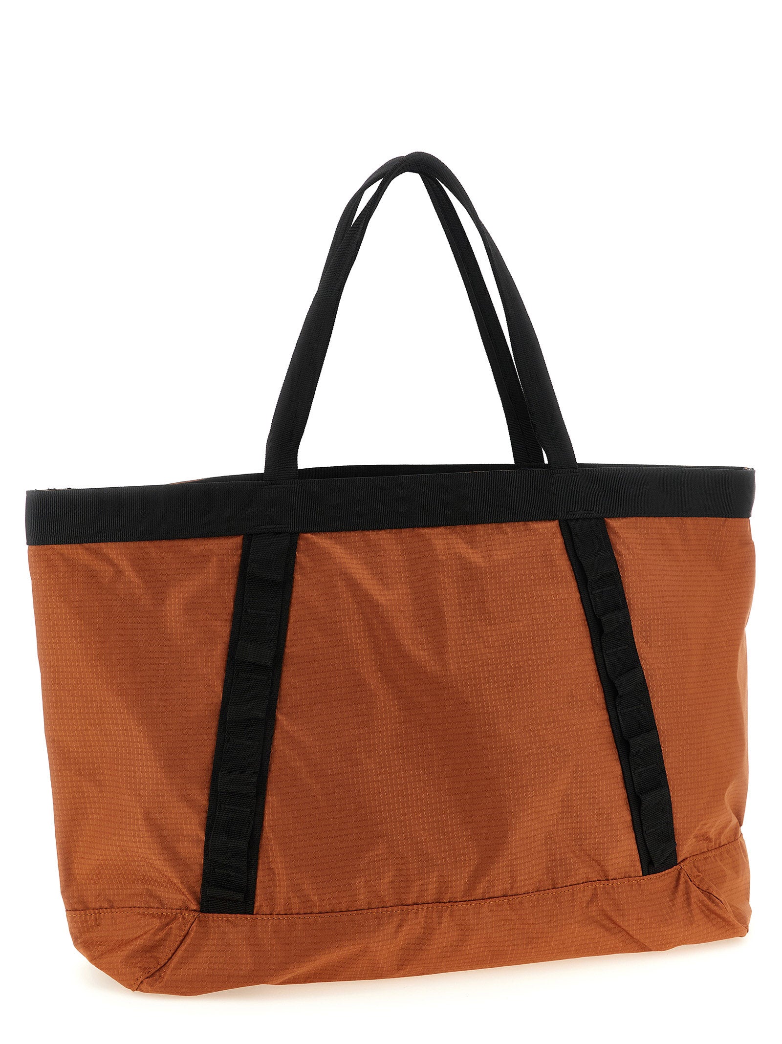 Orange Nylon Tote Bag