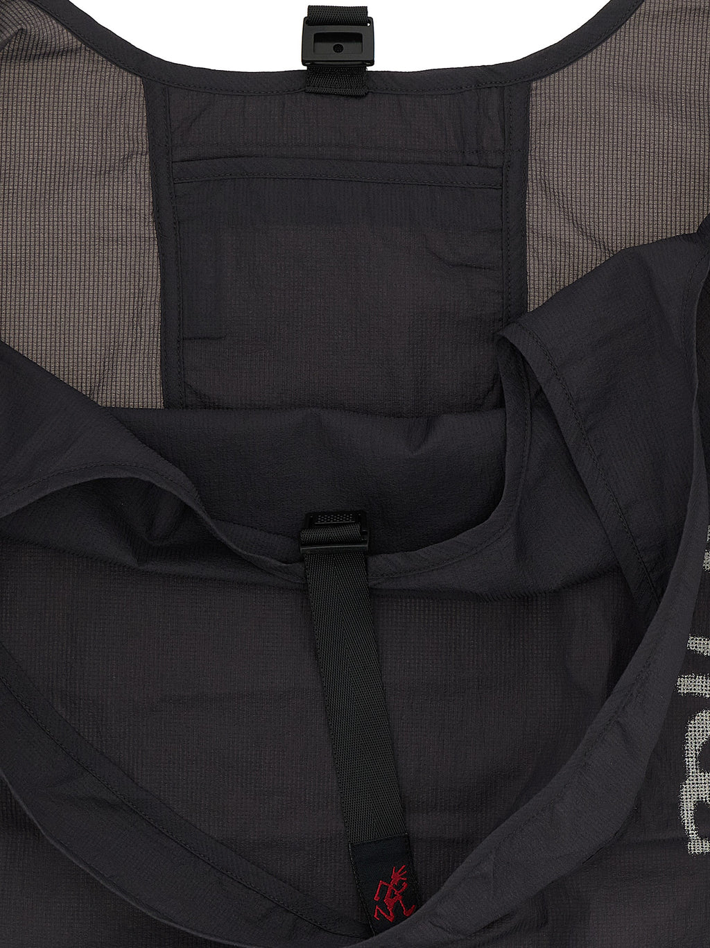 Gray Nylon Tote Bag
