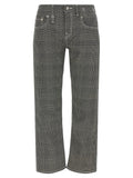 Bicolor Cotton Casual Pants