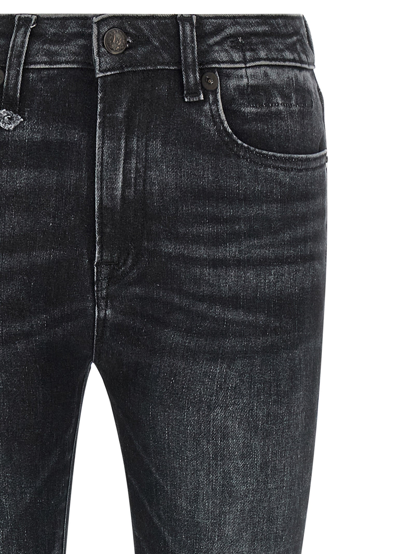 Black Cotton Jeans Denim