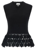 Black Organic Cotton Sleeveless Jacket