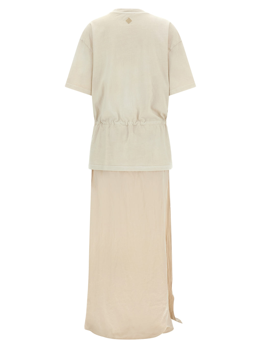 Beige Cotton Long Dress
