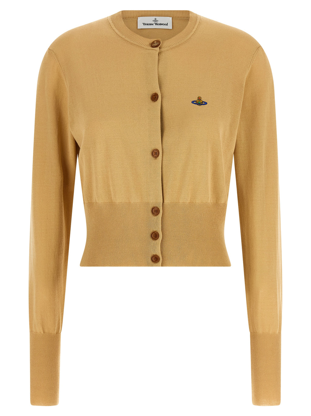 Beige Cotton Cardigan
