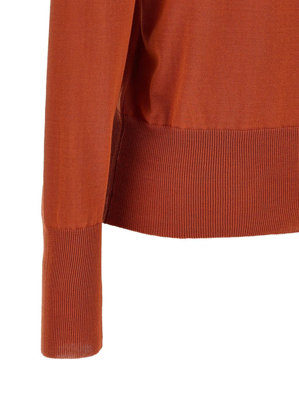 Orange Cotton Cardigan