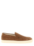 Brown Calfskin Slip-On Loafers