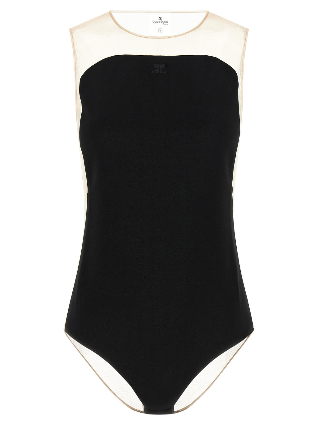 Black Polyester Bodysuit