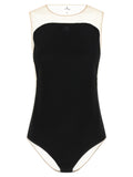 Black Polyester Bodysuit