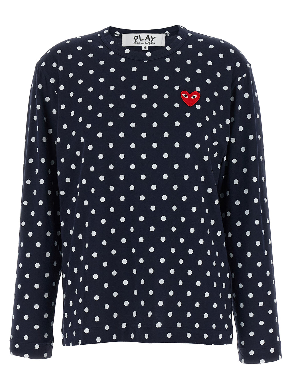 Blue Cotton Long Sleeve T-Shirt