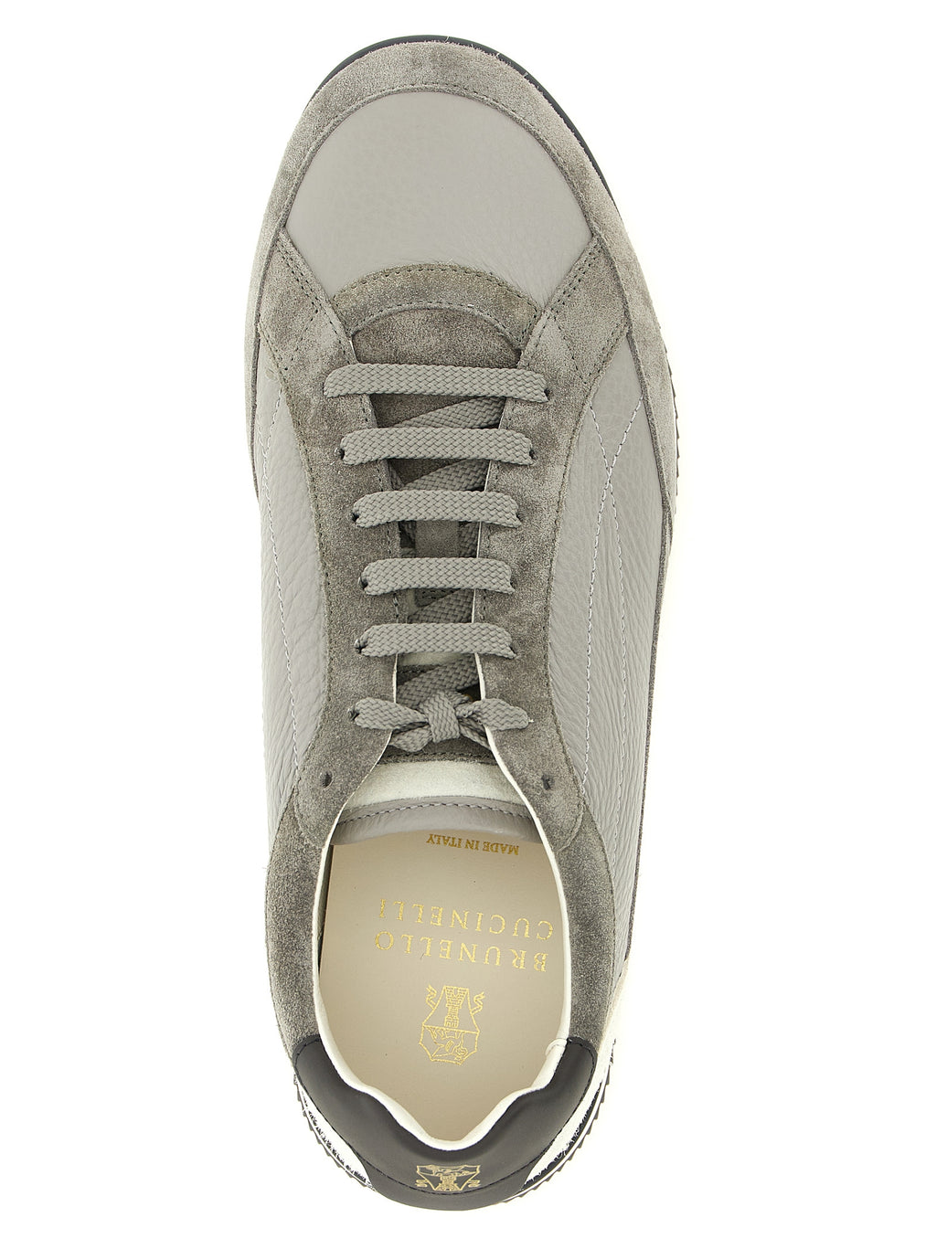 Gray Nubuc Leather Sneakers