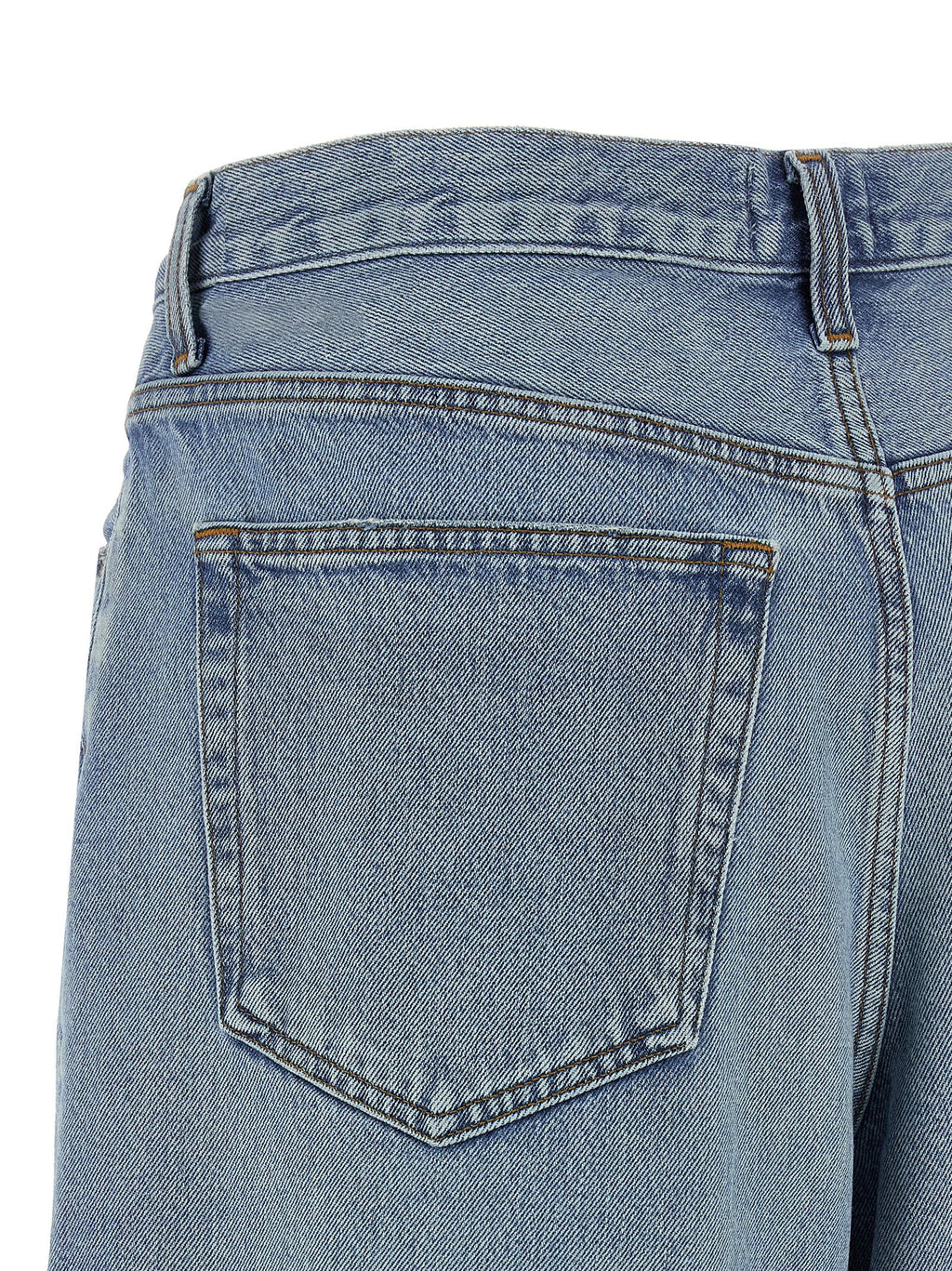 Blue Cotton Bermuda Shorts