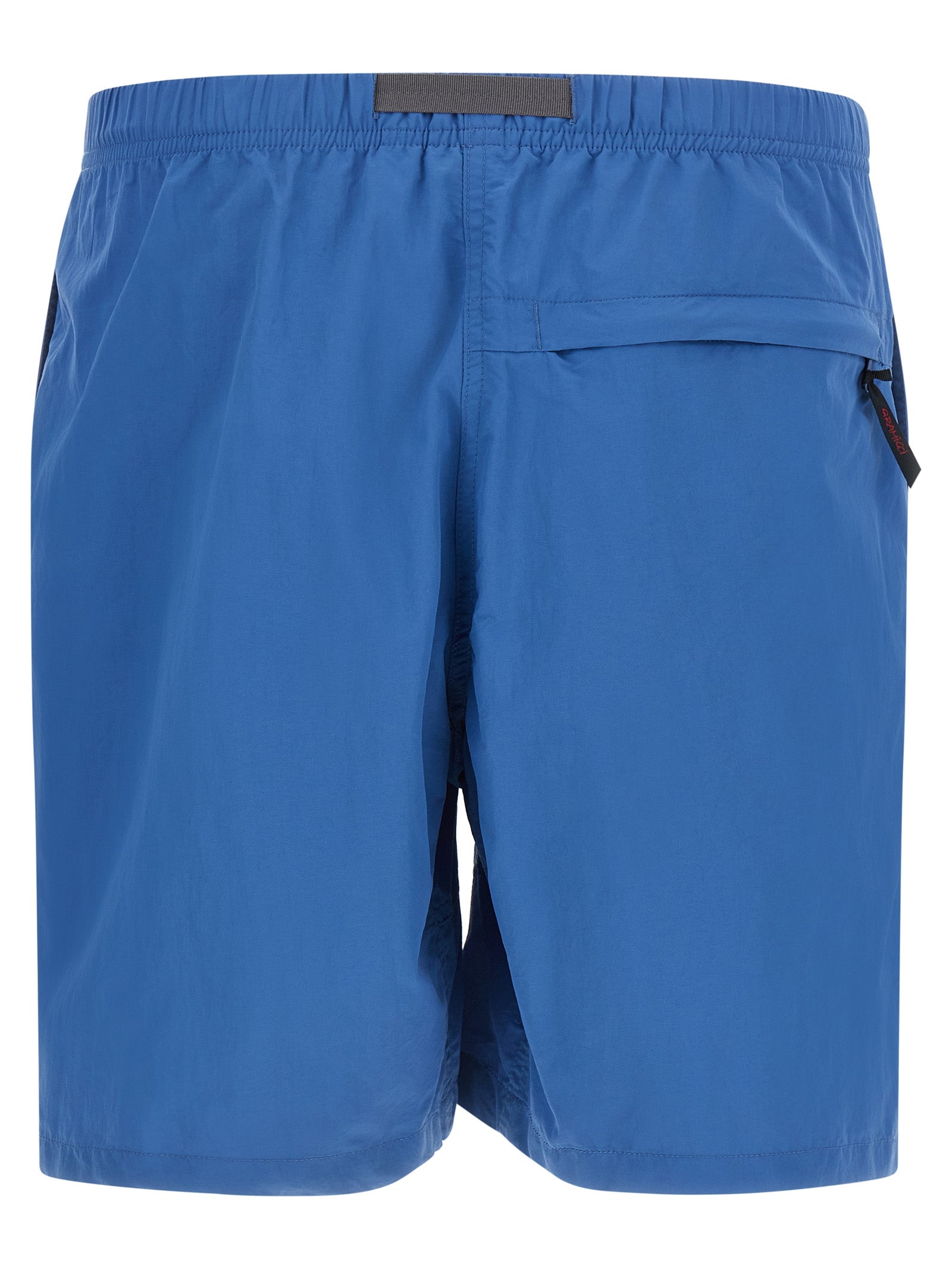 Blue Nylon Bermuda Shorts