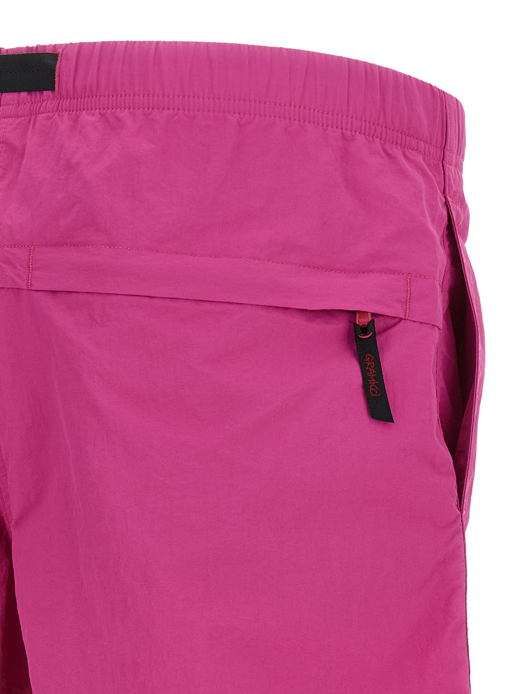 Fuchsia Nylon Bermuda Shorts