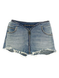 Blue Cotton Bermuda Shorts