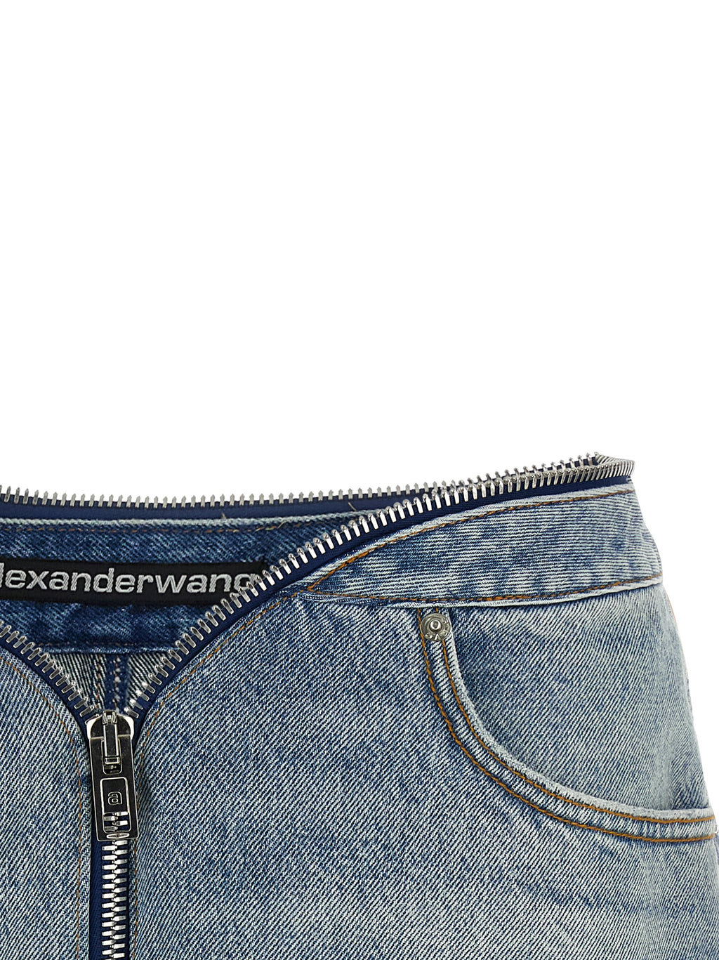 Blue Cotton Bermuda Shorts