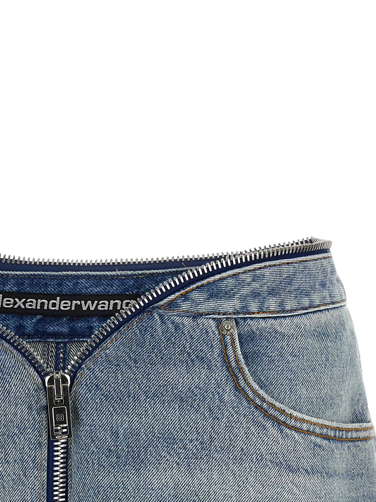Blue Cotton Bermuda Shorts