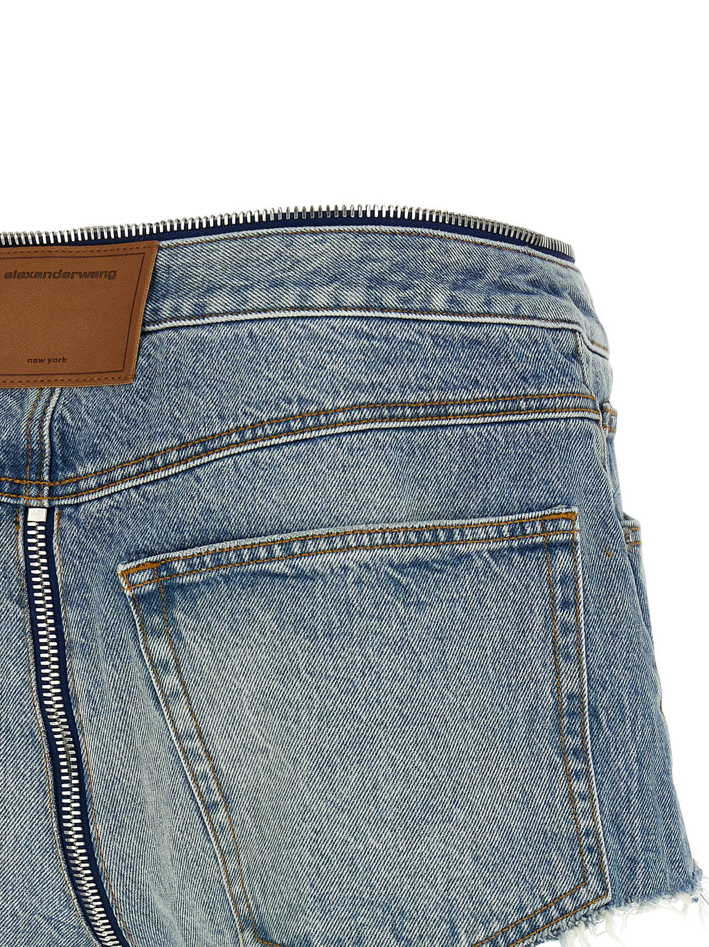 Blue Cotton Bermuda Shorts