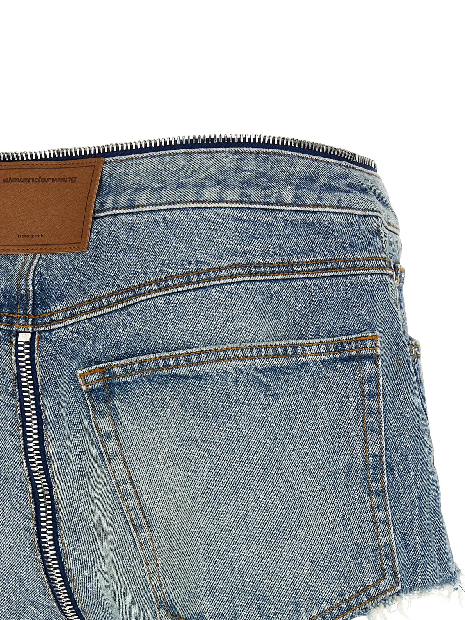 Blue Cotton Bermuda Shorts