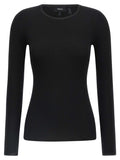 Black Merino Wool Cardigan