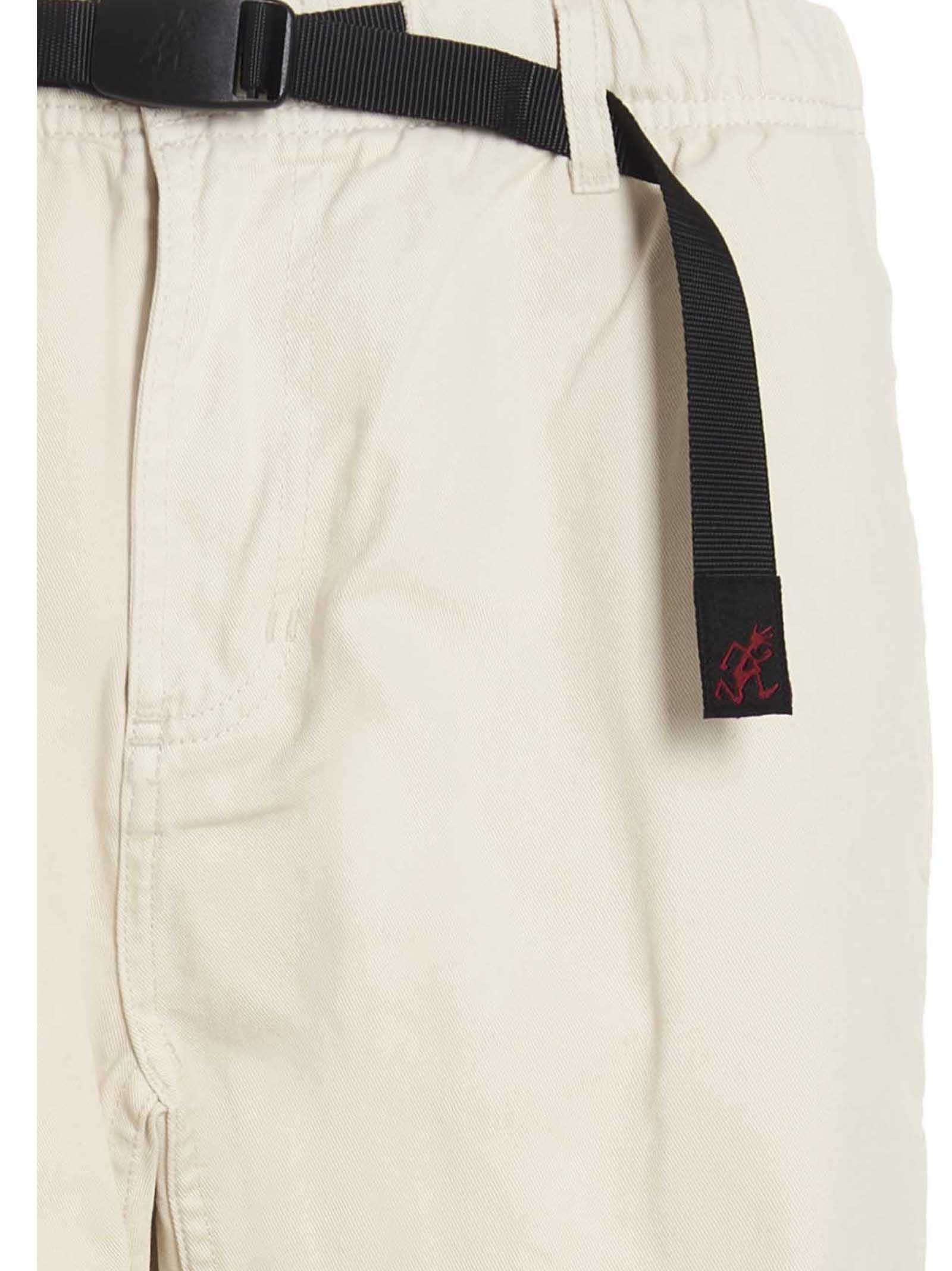 Beige Cotton Casual Pants