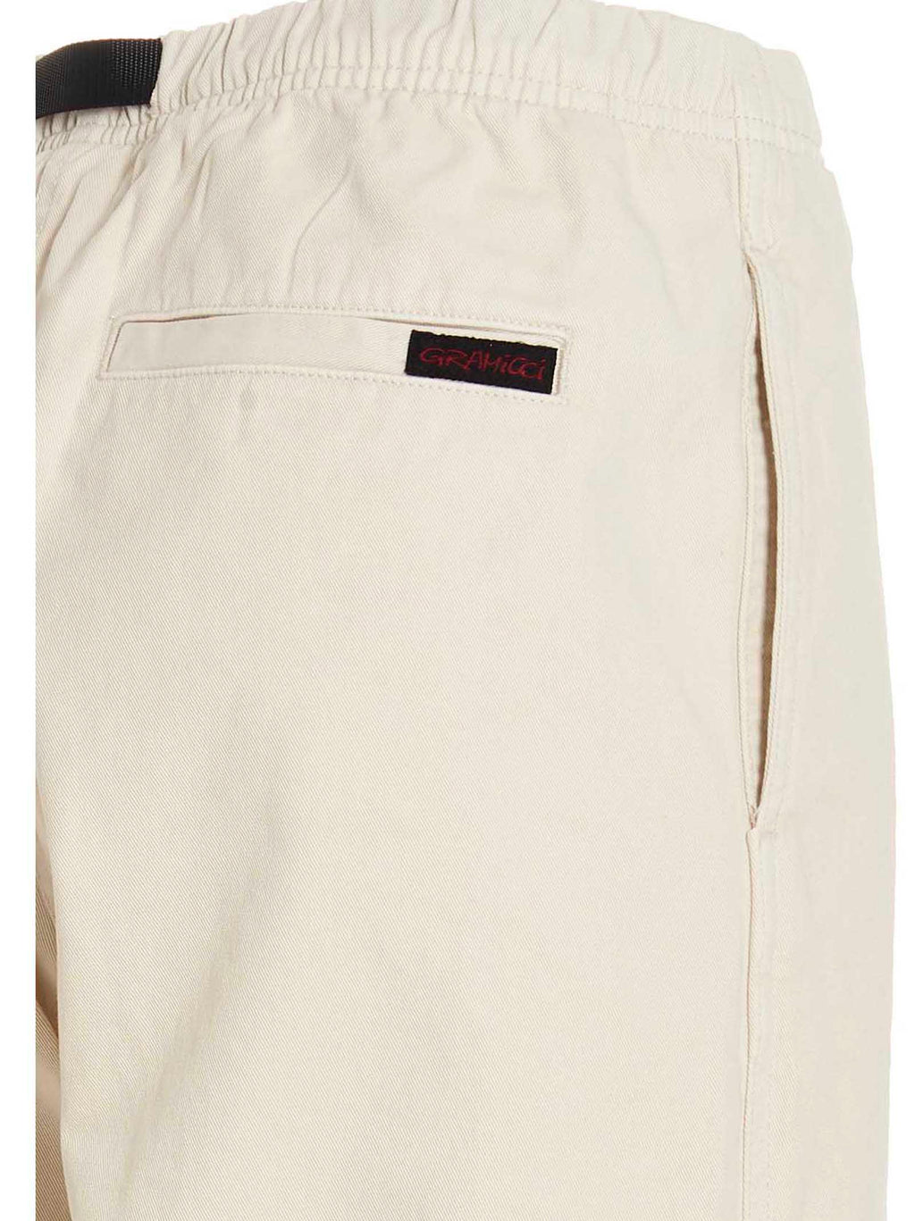 Beige Cotton Casual Pants