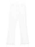 White Cotton Flared Jeans