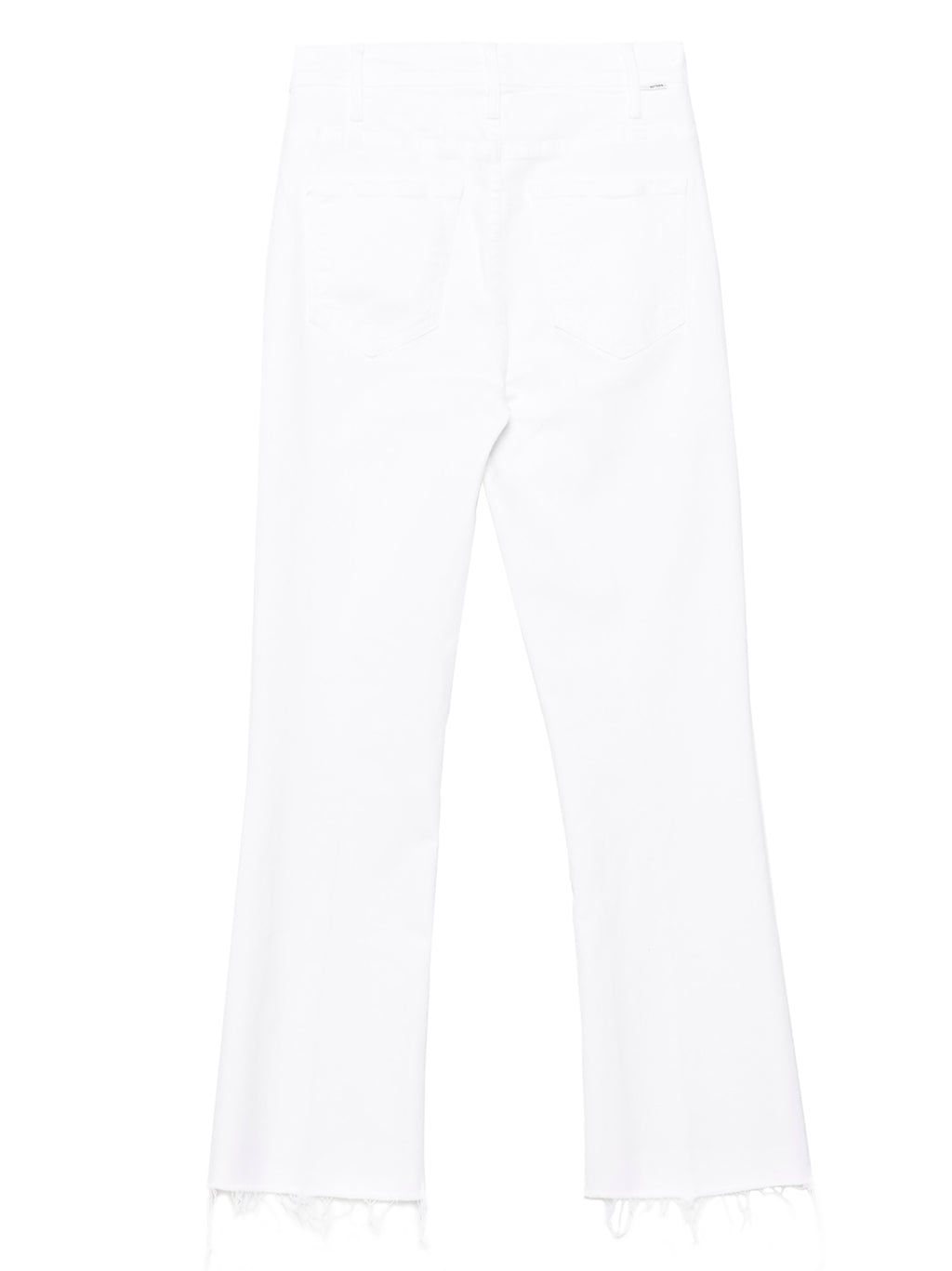 White Cotton Flared Jeans