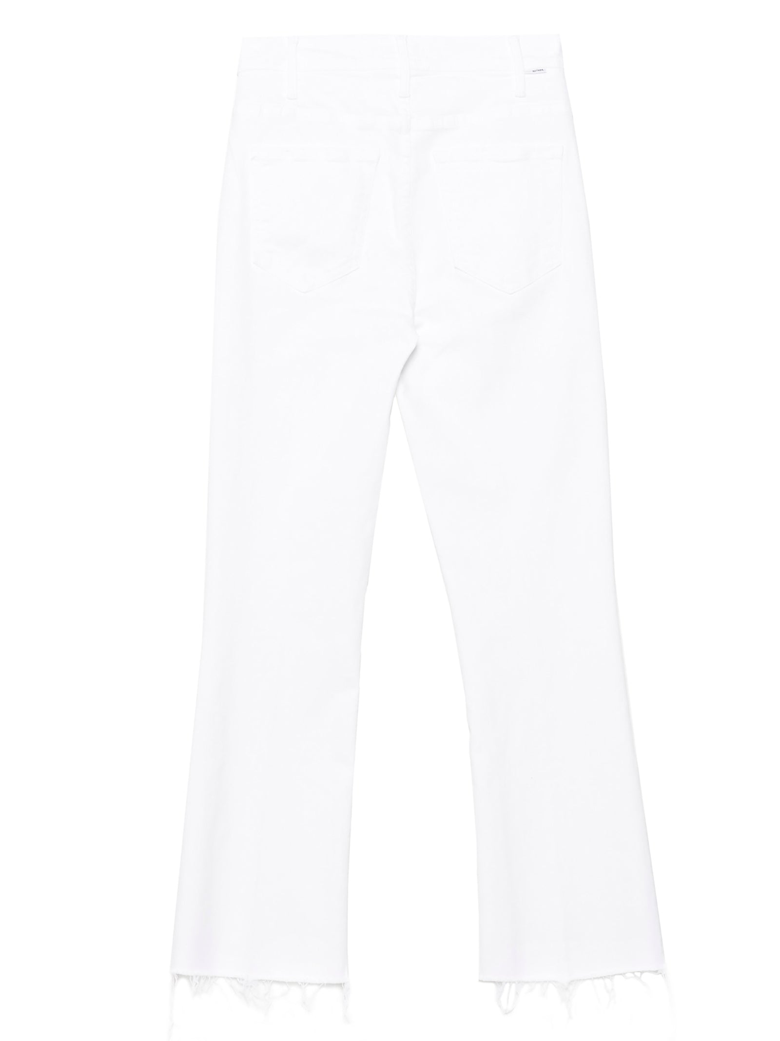 White Cotton Flared Jeans