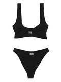 Black Nylon Bikini