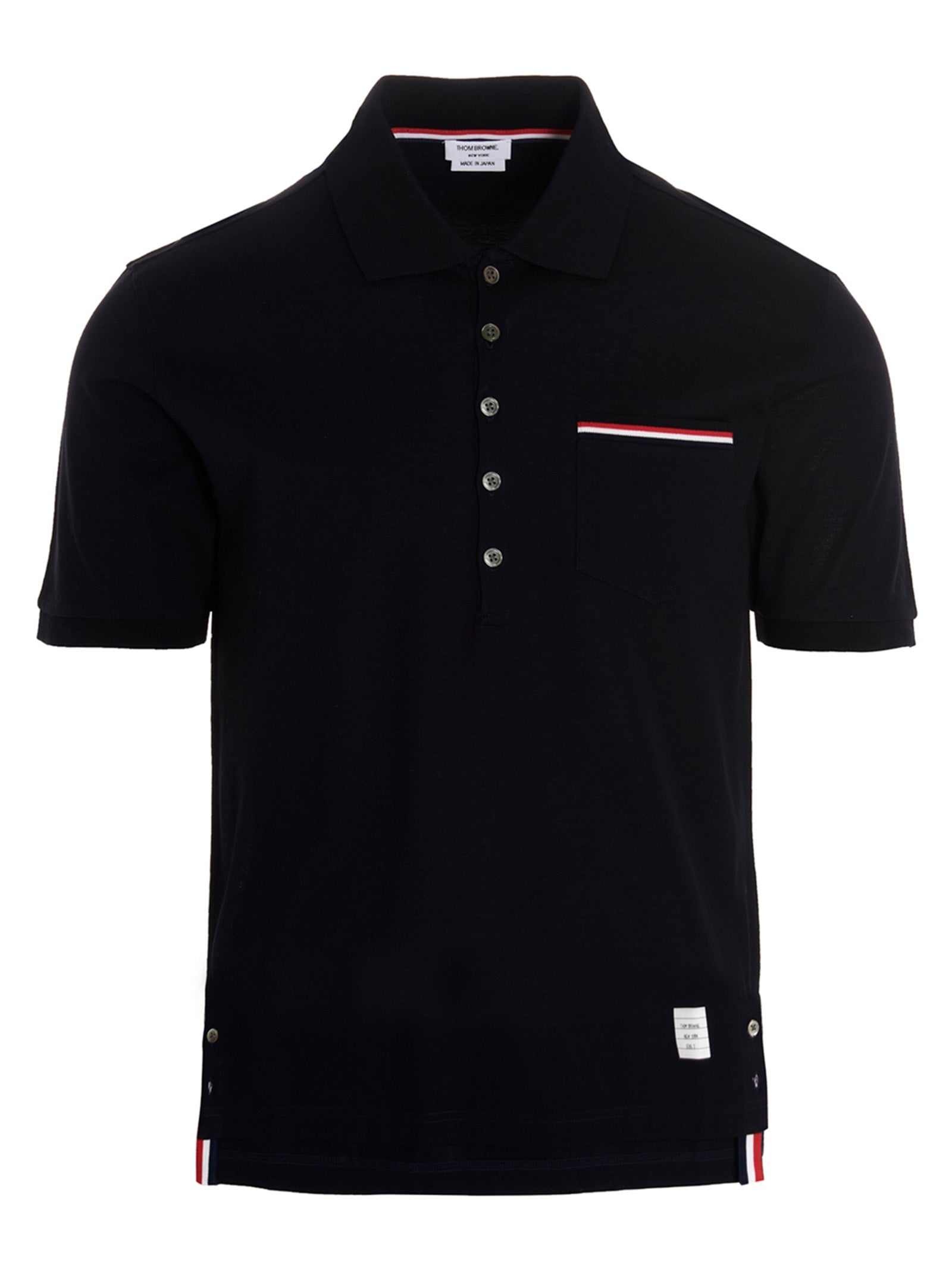 Blue Cotton Polo Shirt