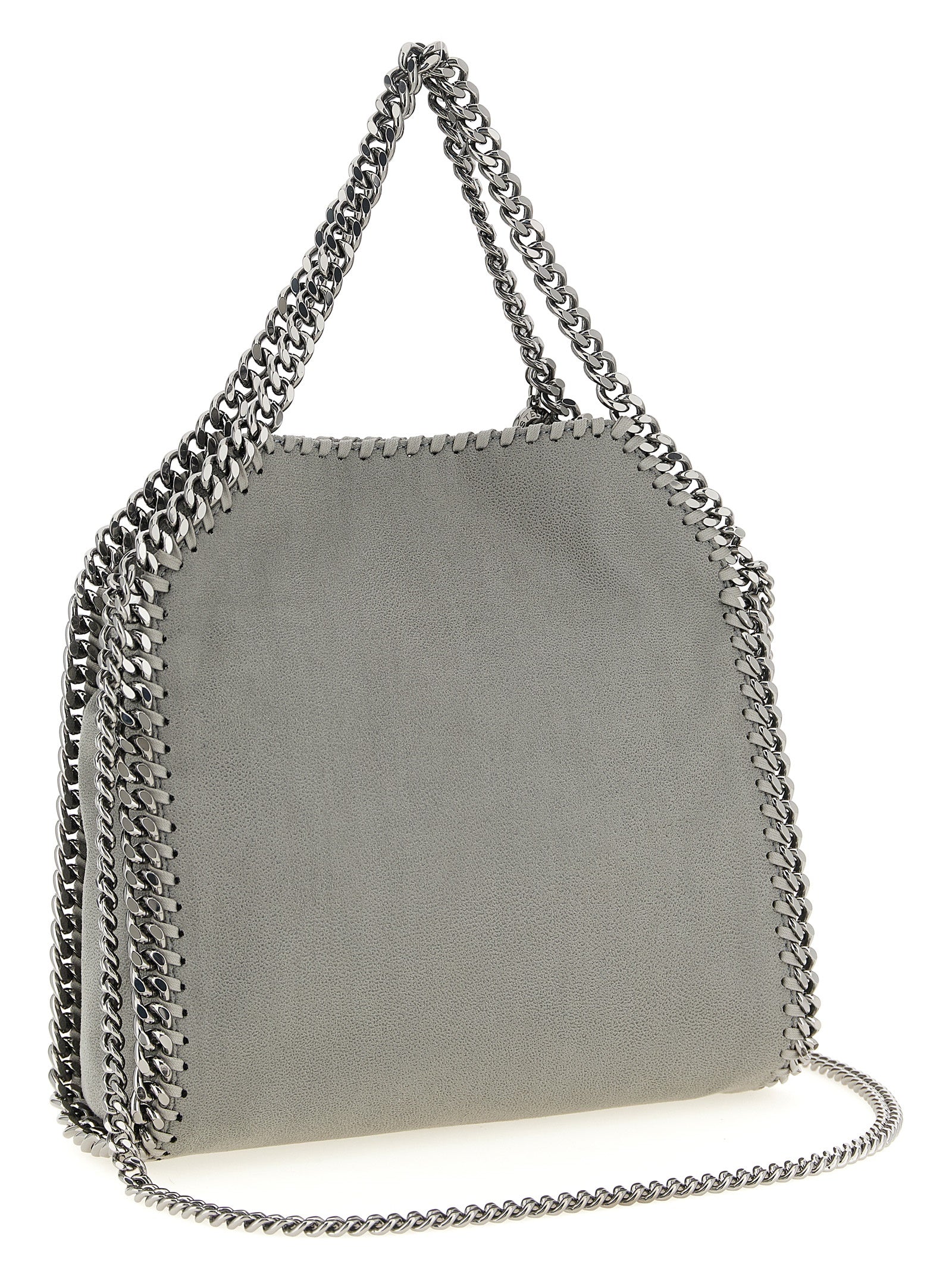 Gray Polyester Handbag