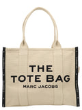 Beige Cotton Tote Bag